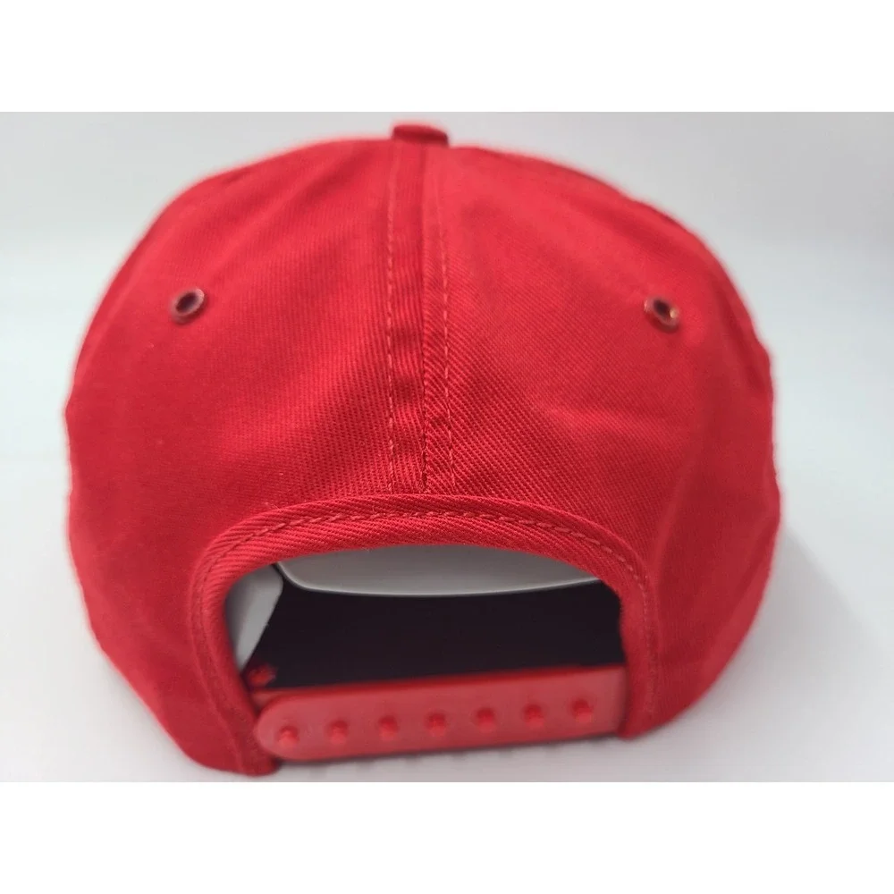 Vintage Budweiser Bud King of Beers Signed Autographed Snapback Hat Cap Beer Red